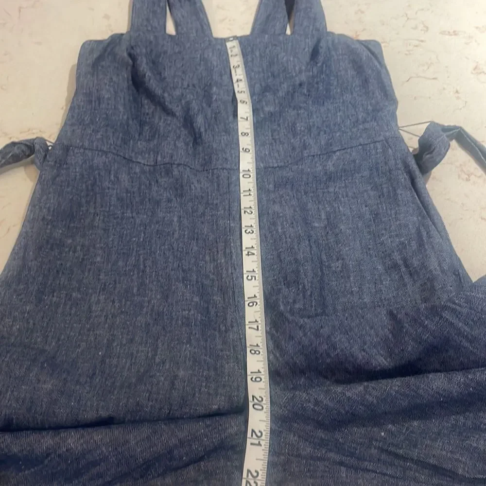 Banana Republic linen blend chambray jumpsuit SZ 0